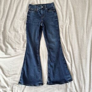 American Eagle Outfitters Women's Dark Wash Flare Jeans